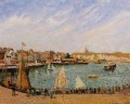 après midi soleil le port intérieur dieppe 1902 Camille Pissarro